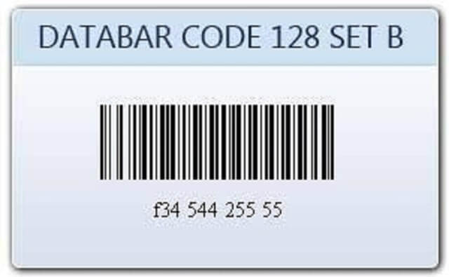 Mã code 128B: Cho phép mã hóa chữ hoa, chữ thường, chữ số và một số ký tự bổ sung